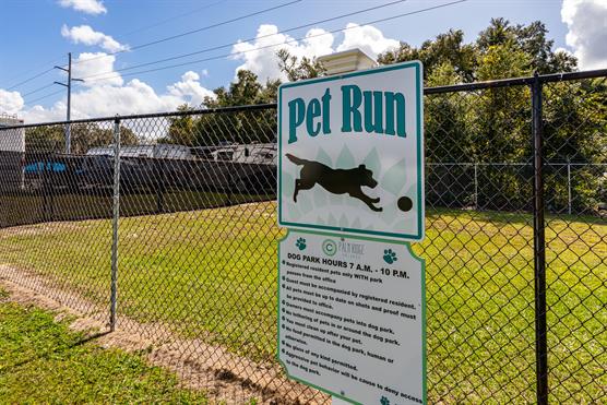 pet run area