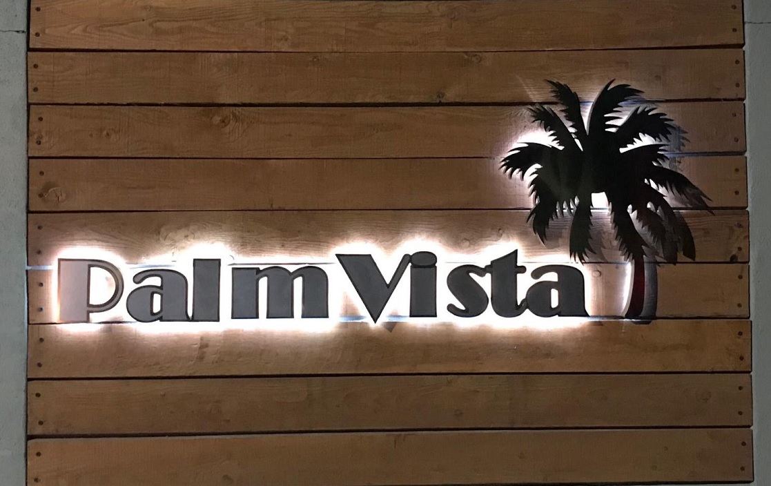 palm vista entrance sign